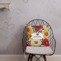 Floral Lover's Botanical Throw Pillow
