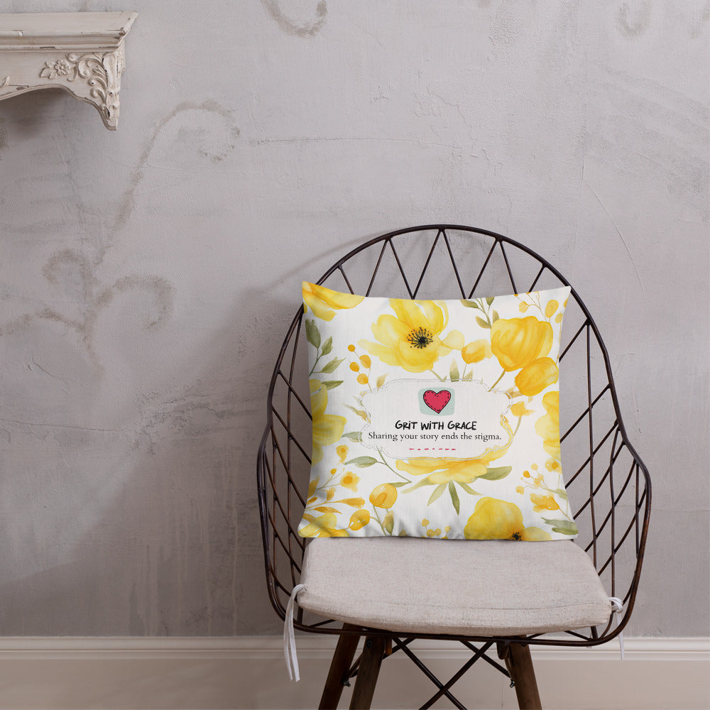 Floral Lover's Botanical Throw Pillow