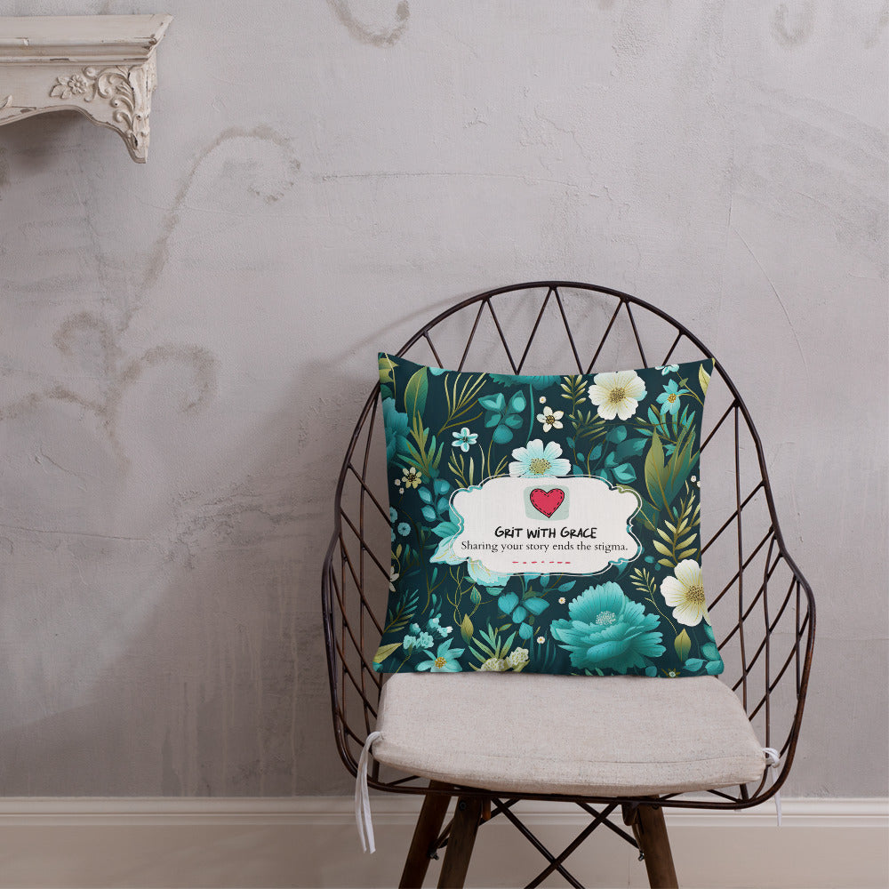 Floral Lover's Botanical Throw Pillow