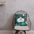 Floral Lover's Botanical Throw Pillow