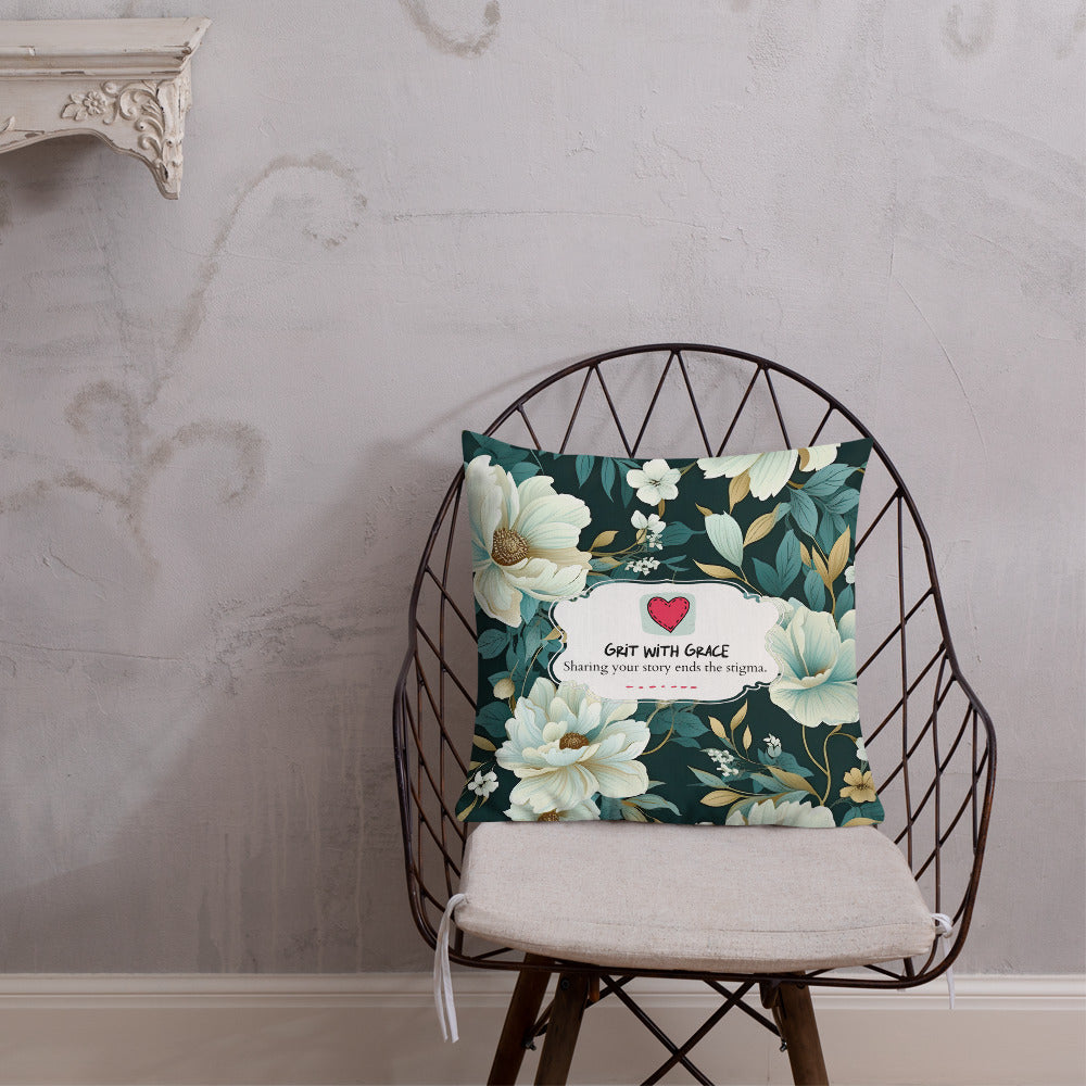 Floral Lover's Botanical Throw Pillow