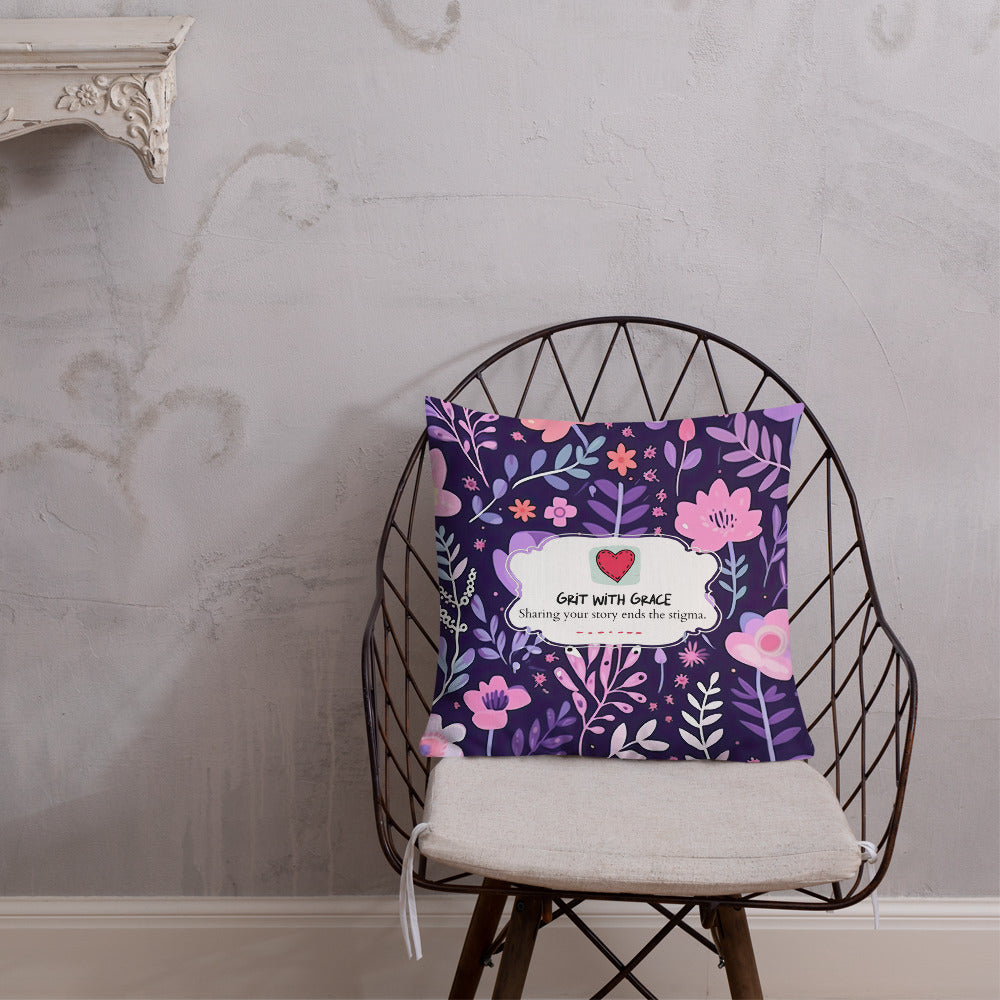 Floral Lover's Botanical Throw Pillow