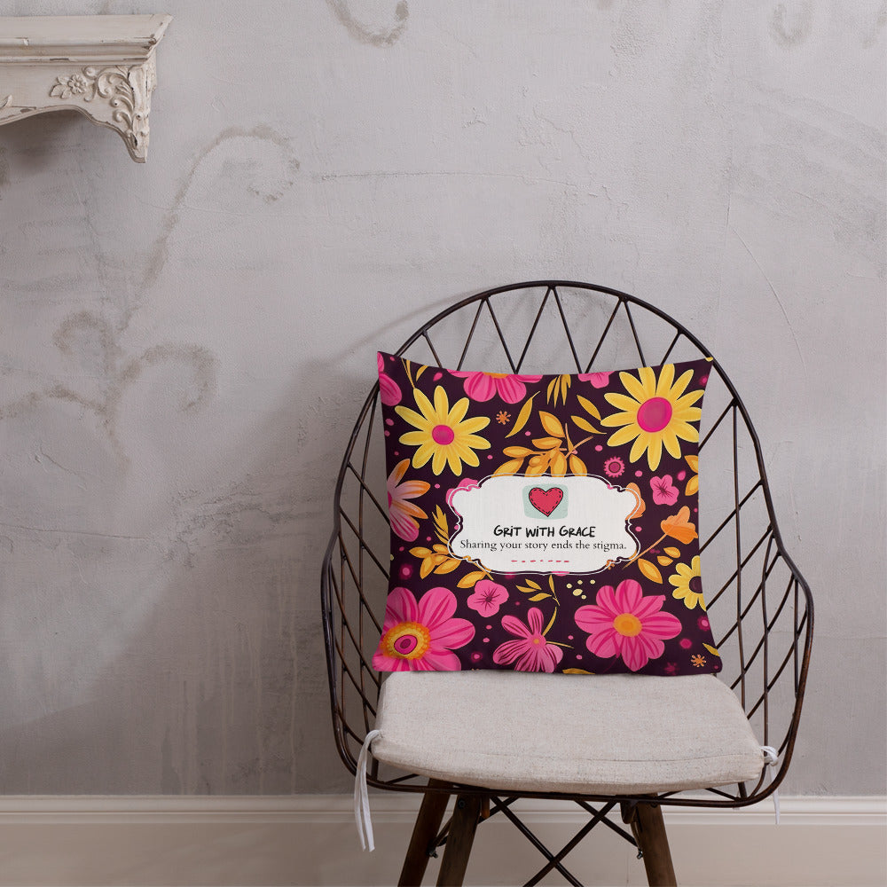 Floral Lover's Botanical Throw Pillow