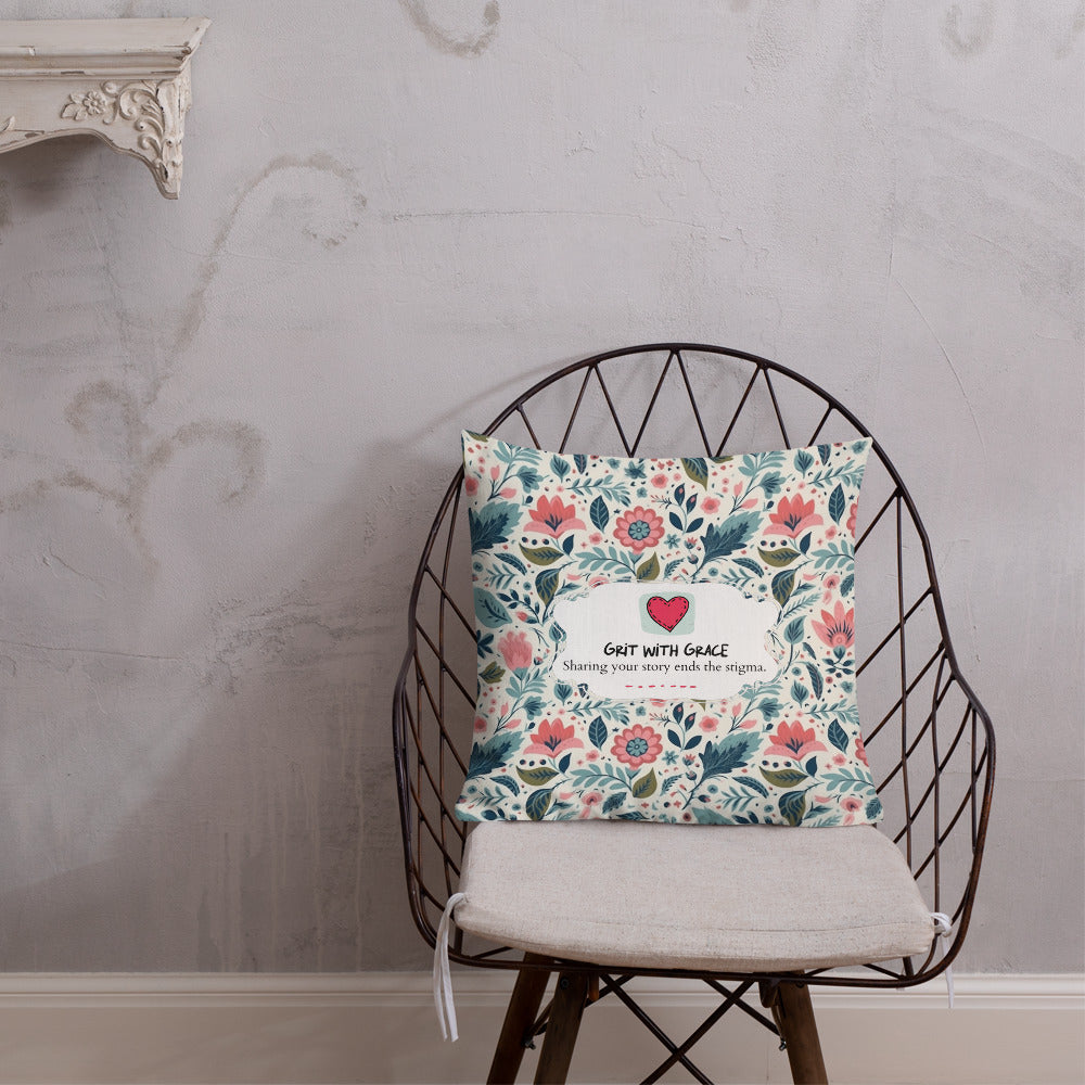Floral Lover's Botanical Throw Pillow