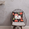 Floral Lover's Botanical Throw Pillow