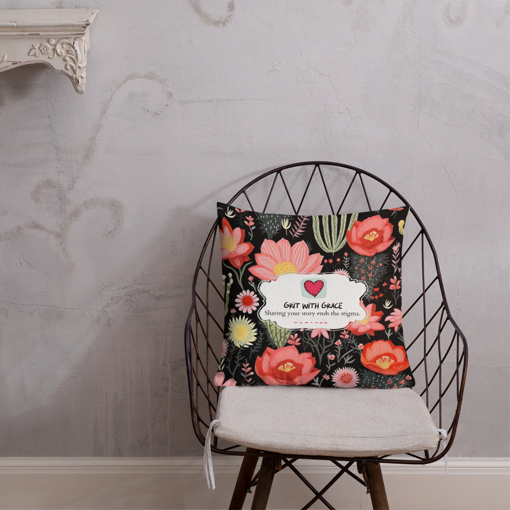 Floral Lover's Botanical Throw Pillow