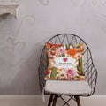 Floral Lover's Botanical Throw Pillow