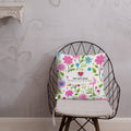 Floral Lover's Botanical Throw Pillow