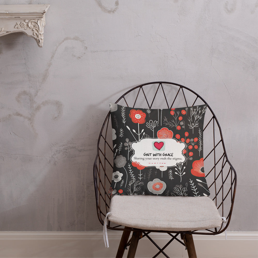 Floral Lover's Botanical Throw Pillow