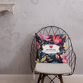 Floral Lover's Botanical Throw Pillow