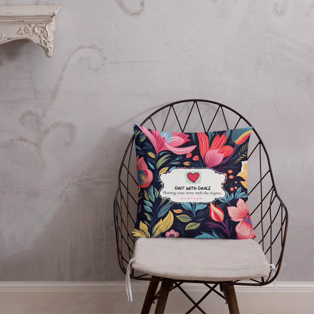 Floral Lover's Botanical Throw Pillow