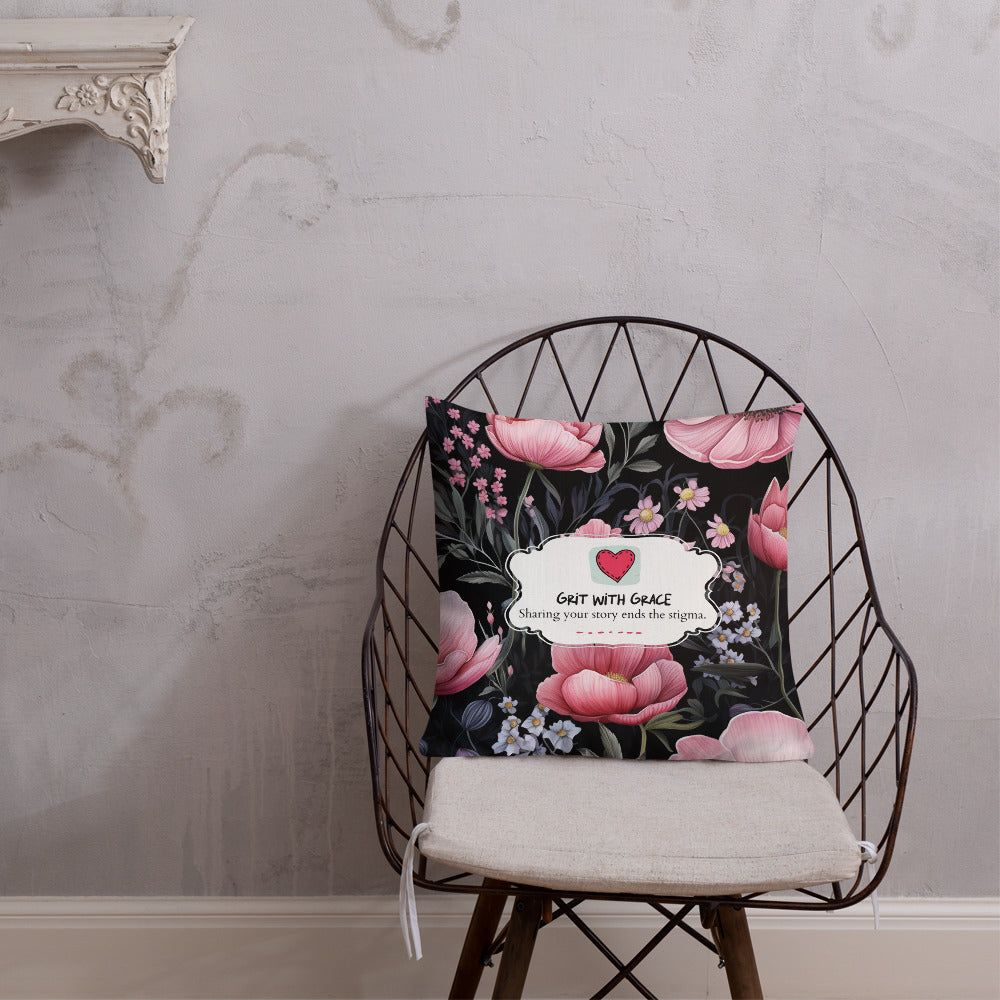 Floral Lover's Botanical Throw Pillow