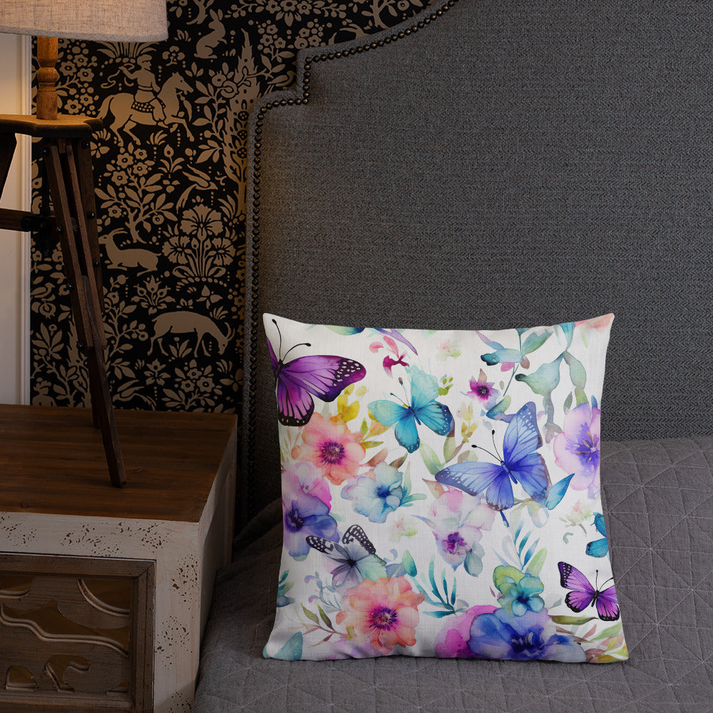 Butterfly Lover's Decorative Yet Comfortable Premium Pillow