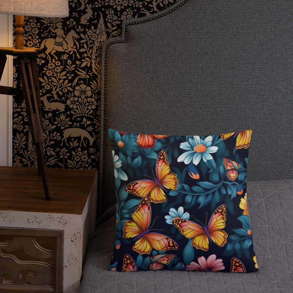 Butterfly Lover's Decorative Yet Comfortable Premium Pillow