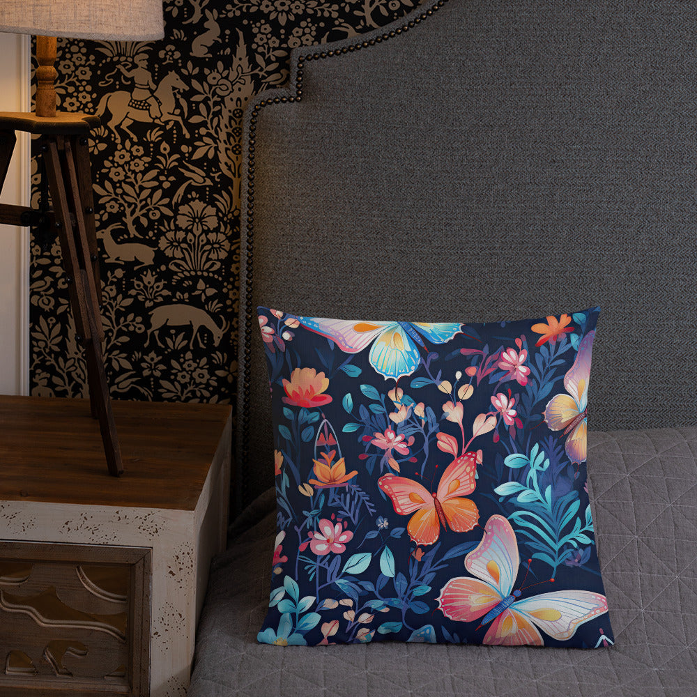 Butterfly Lover's Decorative Yet Comfortable Premium Pillow