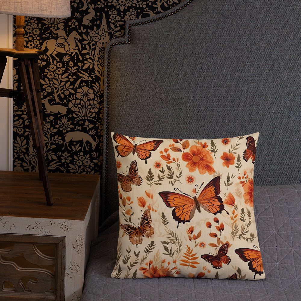 Butterfly Lover's Decorative Yet Comfortable Premium Pillow