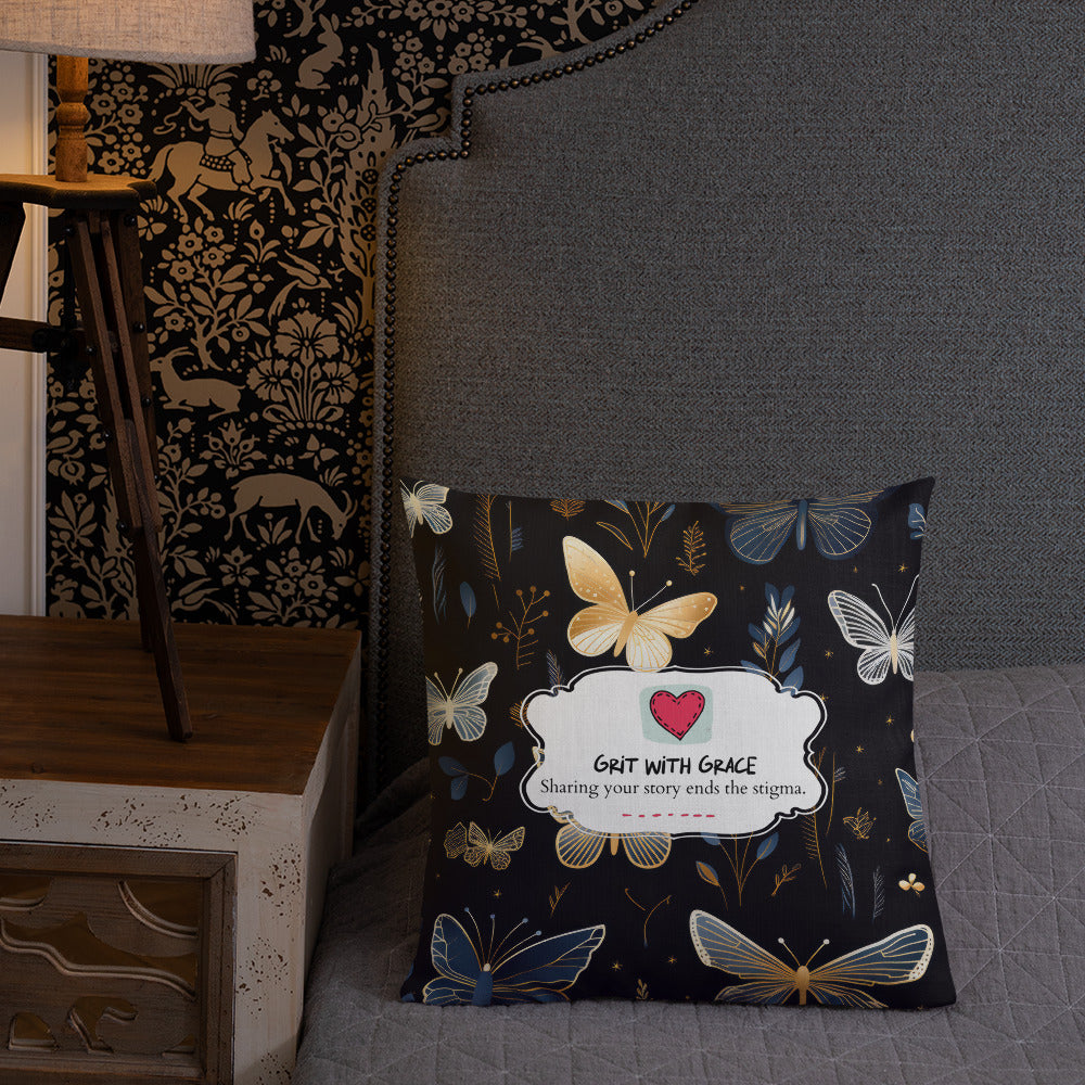 Butterfly Lover's Decorative Yet Comfortable Premium Pillow