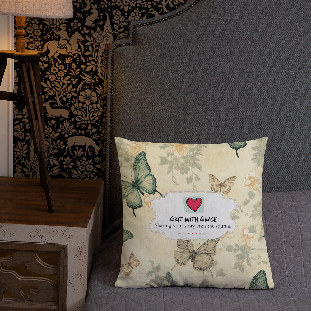 Butterfly Lover's Decorative Yet Comfortable Premium Pillow