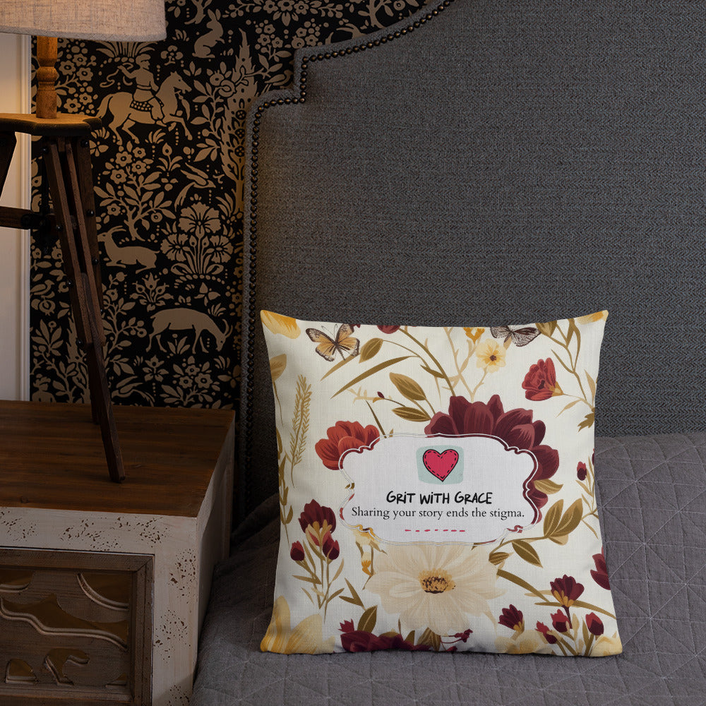 Floral Lover's Botanical Throw Pillow