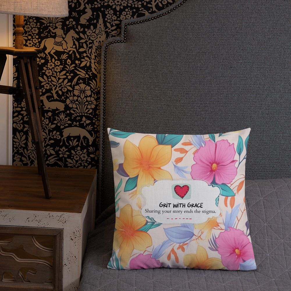 Floral Lover's Botanical Throw Pillow