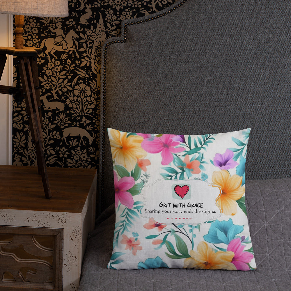 Floral Lover's Botanical Throw Pillow