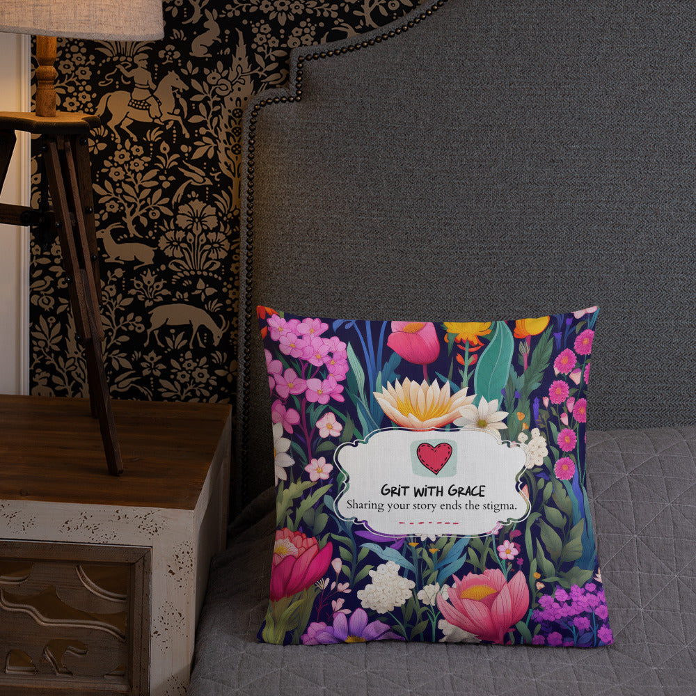 Floral Lover's Botanical Throw Pillow