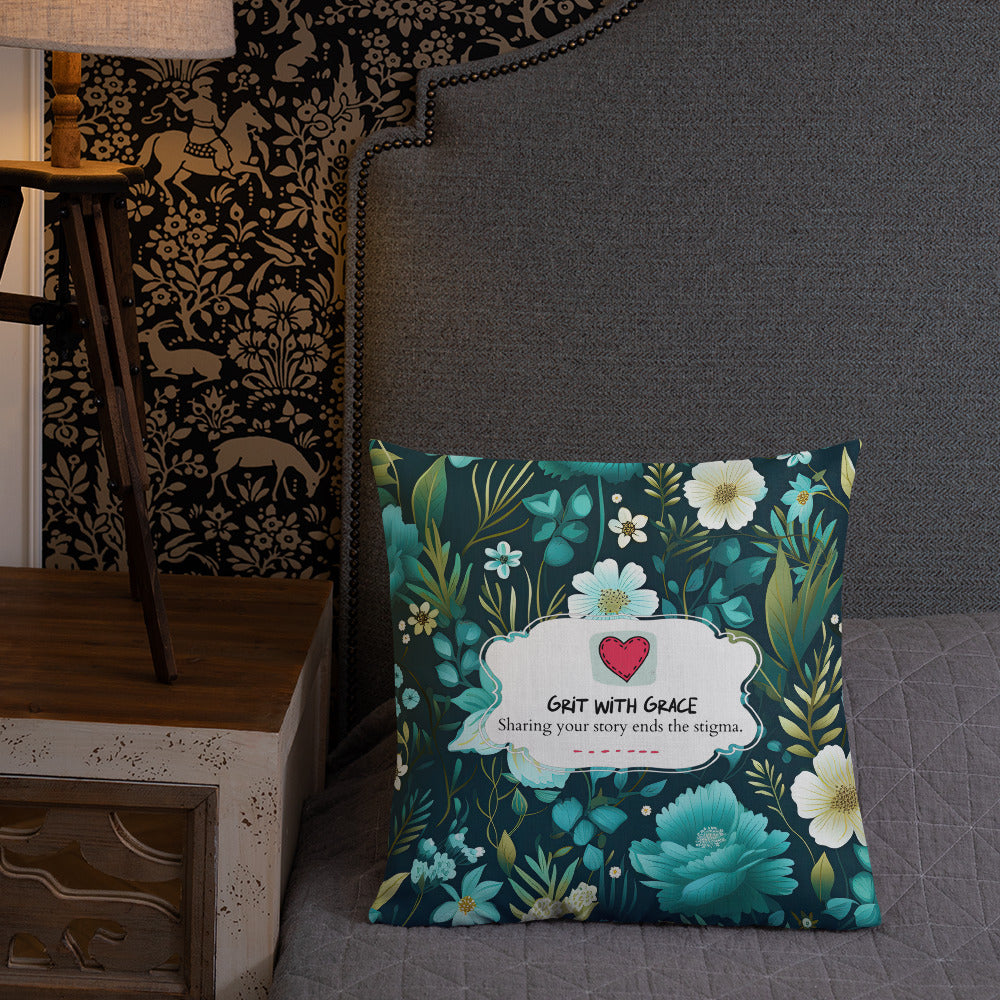 Floral Lover's Botanical Throw Pillow