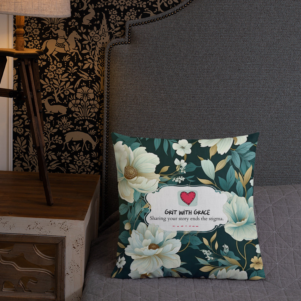 Floral Lover's Botanical Throw Pillow