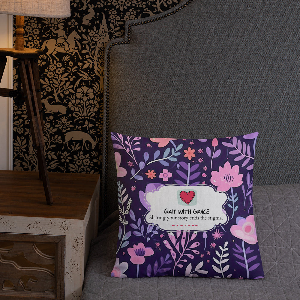 Floral Lover's Botanical Throw Pillow
