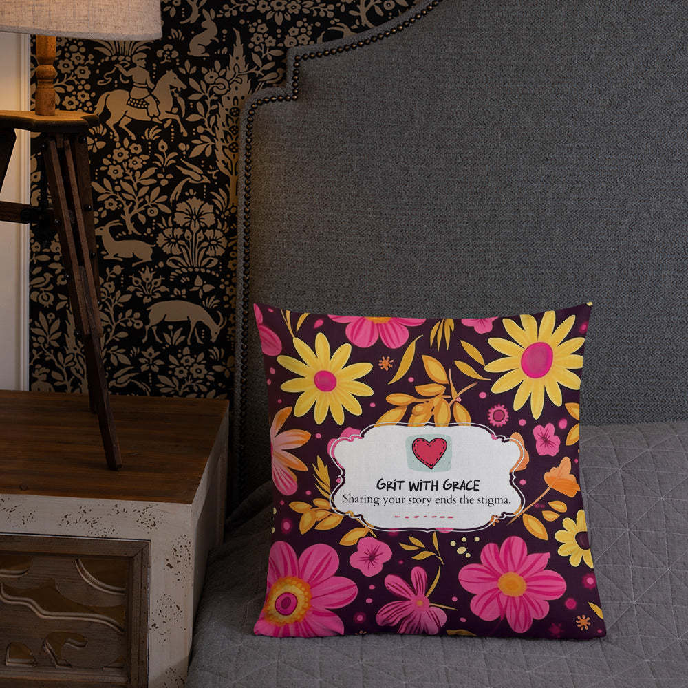 Floral Lover's Botanical Throw Pillow