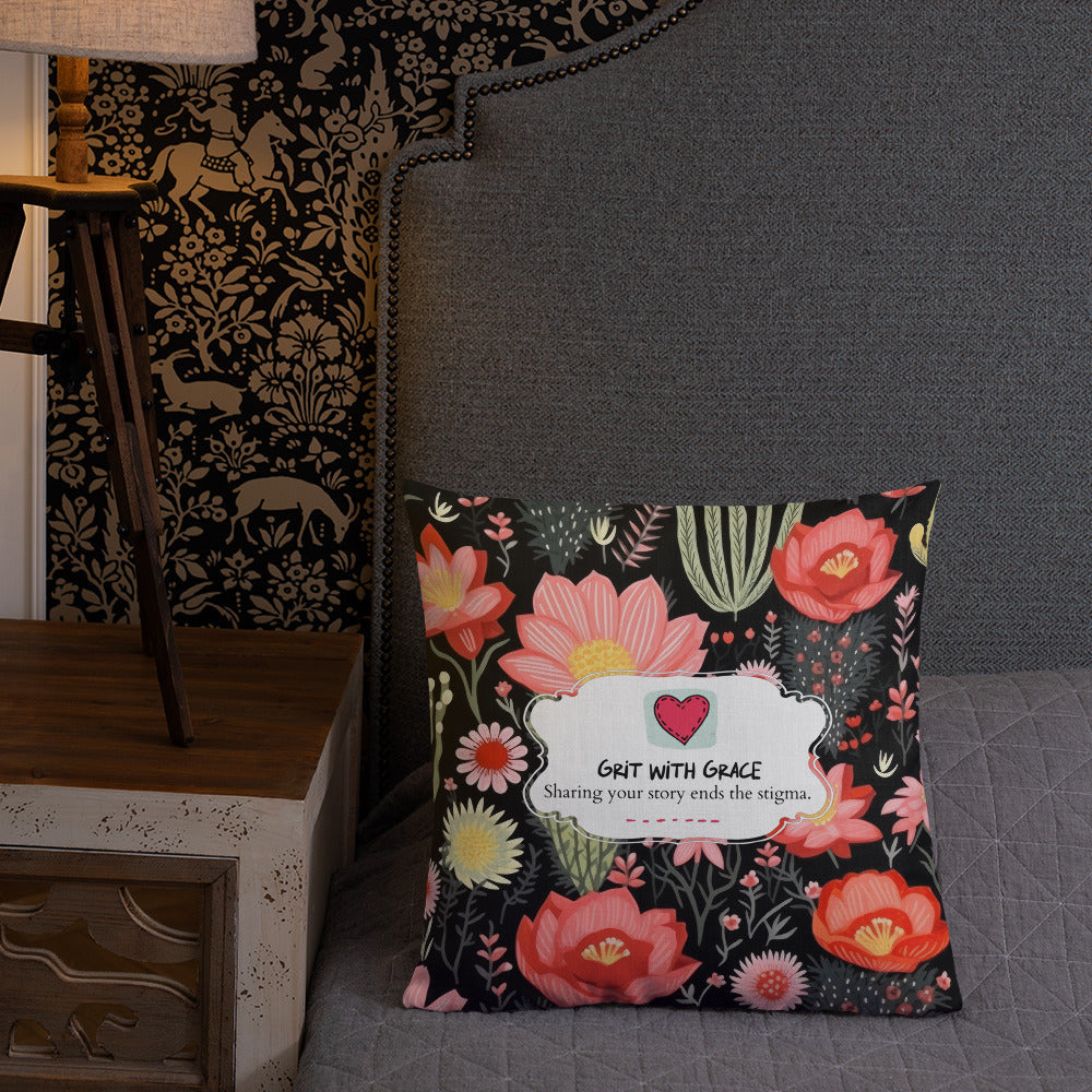 Floral Lover's Botanical Throw Pillow