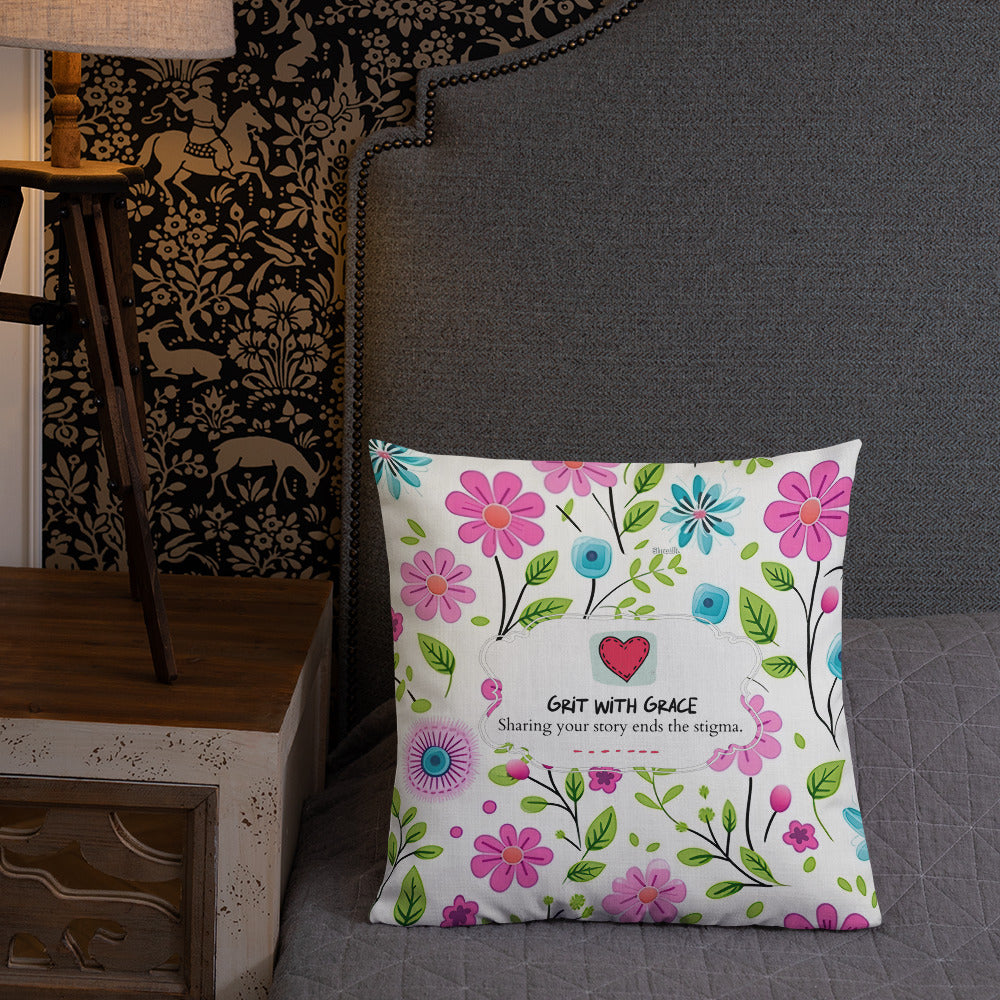 Floral Lover's Botanical Throw Pillow