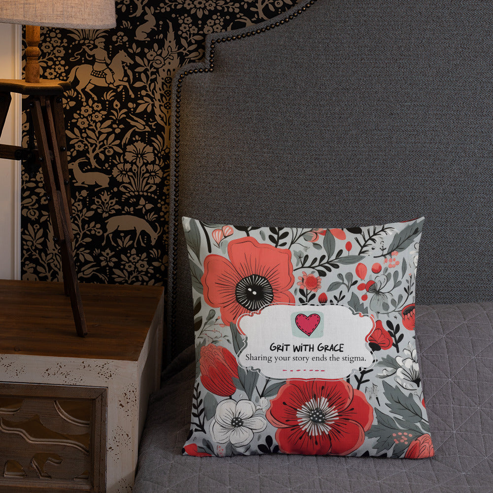 Floral Lover's Botanical Throw Pillow