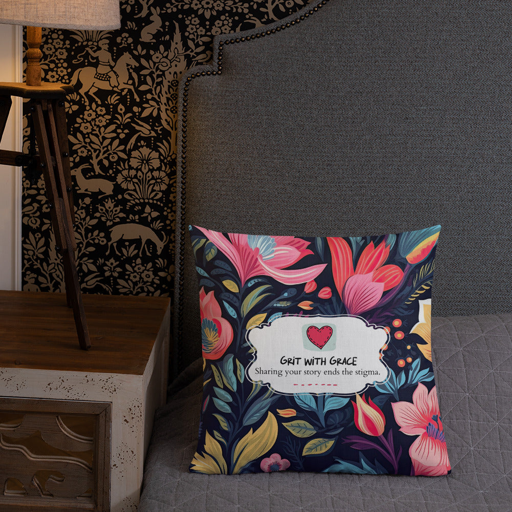 Floral Lover's Botanical Throw Pillow