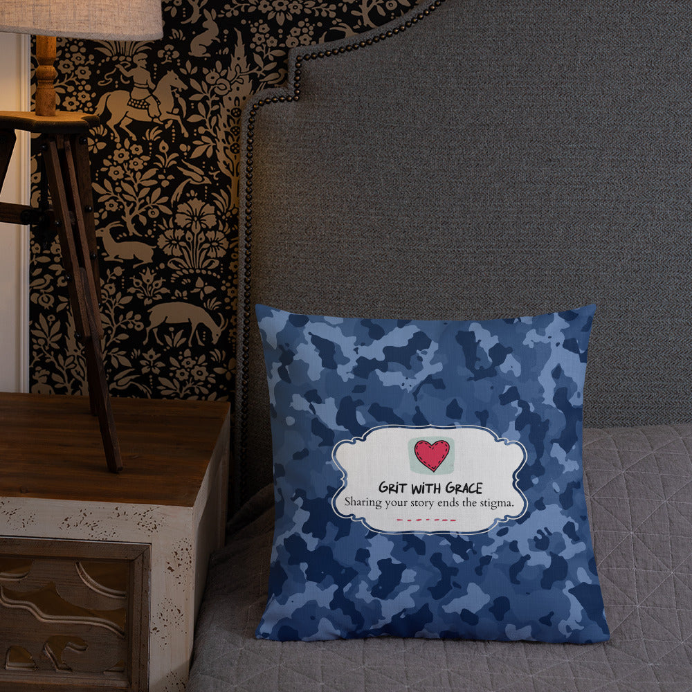 Army Enthusiast Camouflage Premium Throw Pillow