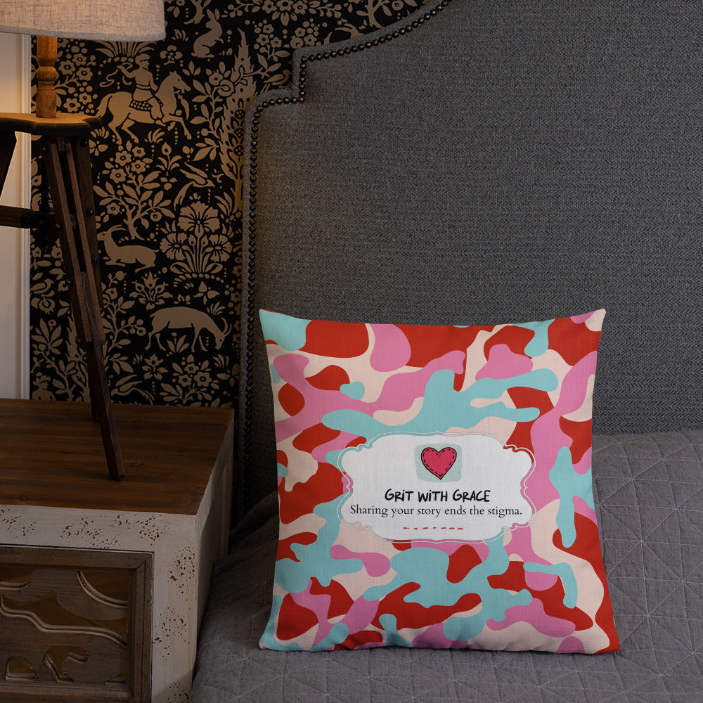 Army Enthusiast Camouflage Premium Throw Pillow