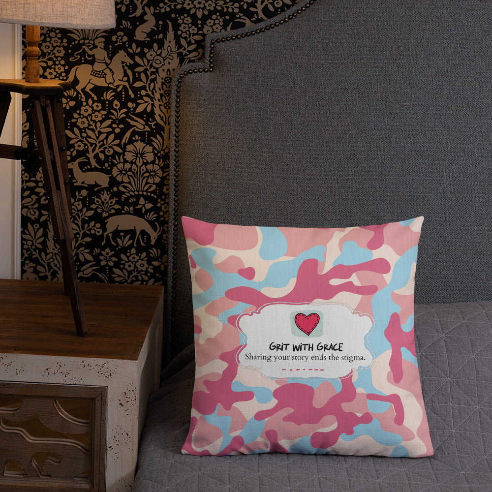 Army Enthusiast Camouflage Premium Throw Pillow