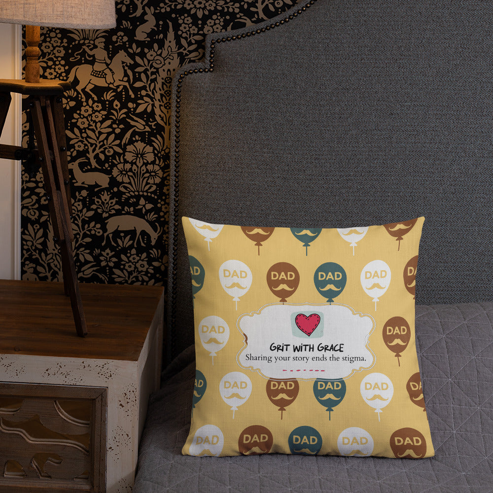Cool Dad's Fashionably Decorative Throw Pillow