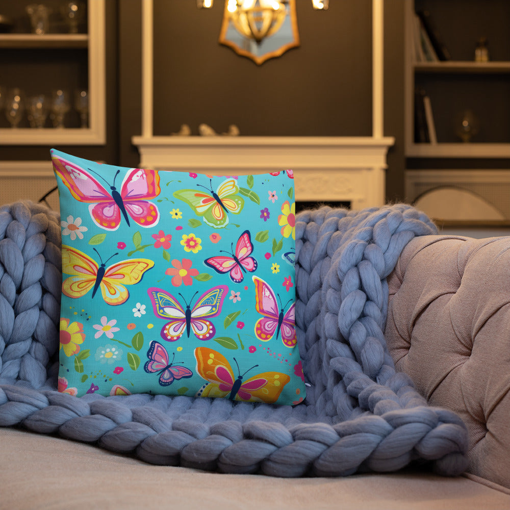 Butterfly Lover's Decorative Yet Comfortable Premium Pillow