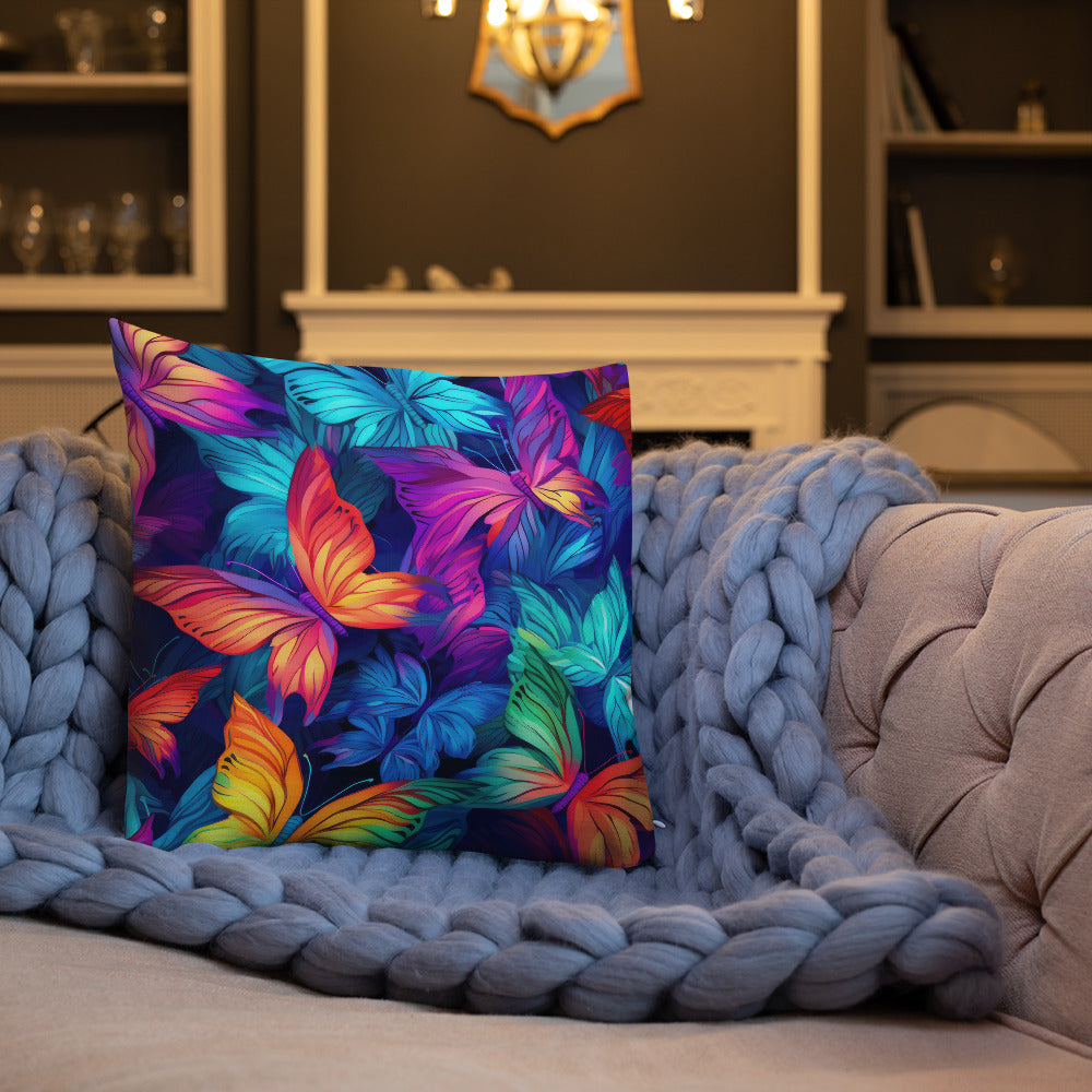 Butterfly Lover's Decorative Yet Comfortable Premium Pillow