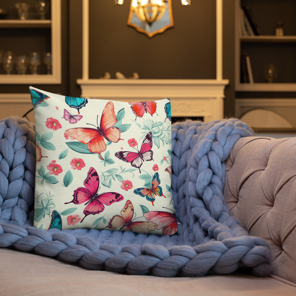 Butterfly Lover's Decorative Yet Comfortable Premium Pillow