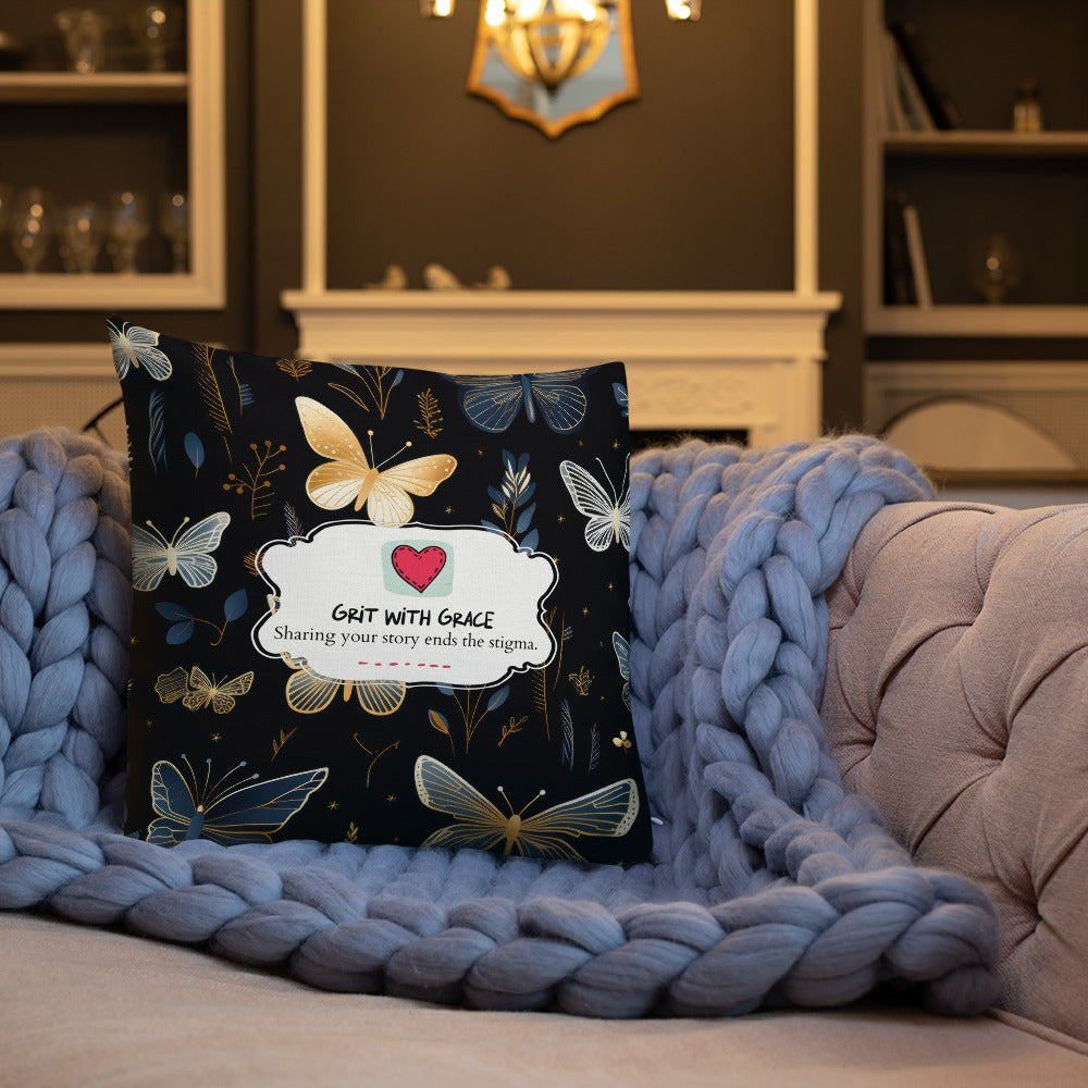Butterfly Lover's Decorative Yet Comfortable Premium Pillow