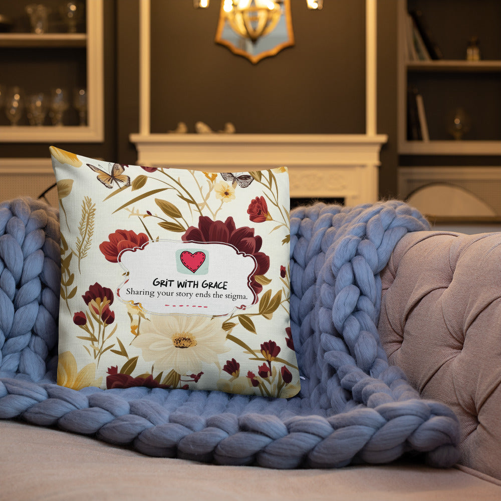 Floral Lover's Botanical Throw Pillow