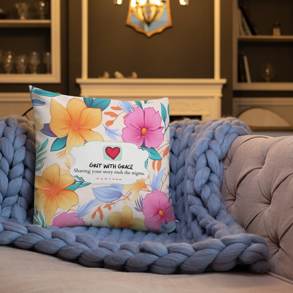 Floral Lover's Botanical Throw Pillow