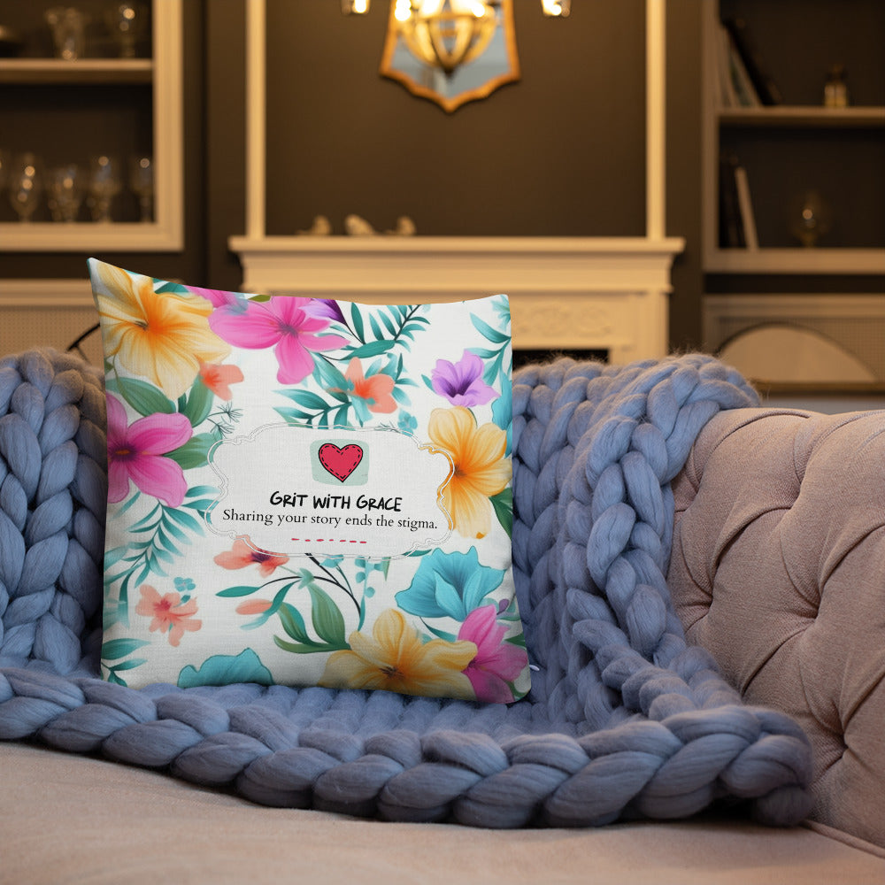 Floral Lover's Botanical Throw Pillow