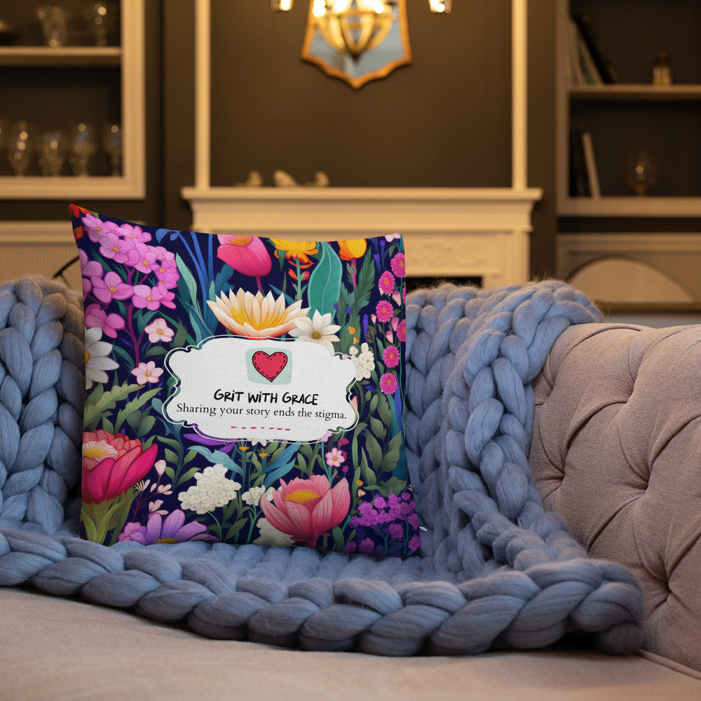 Floral Lover's Botanical Throw Pillow