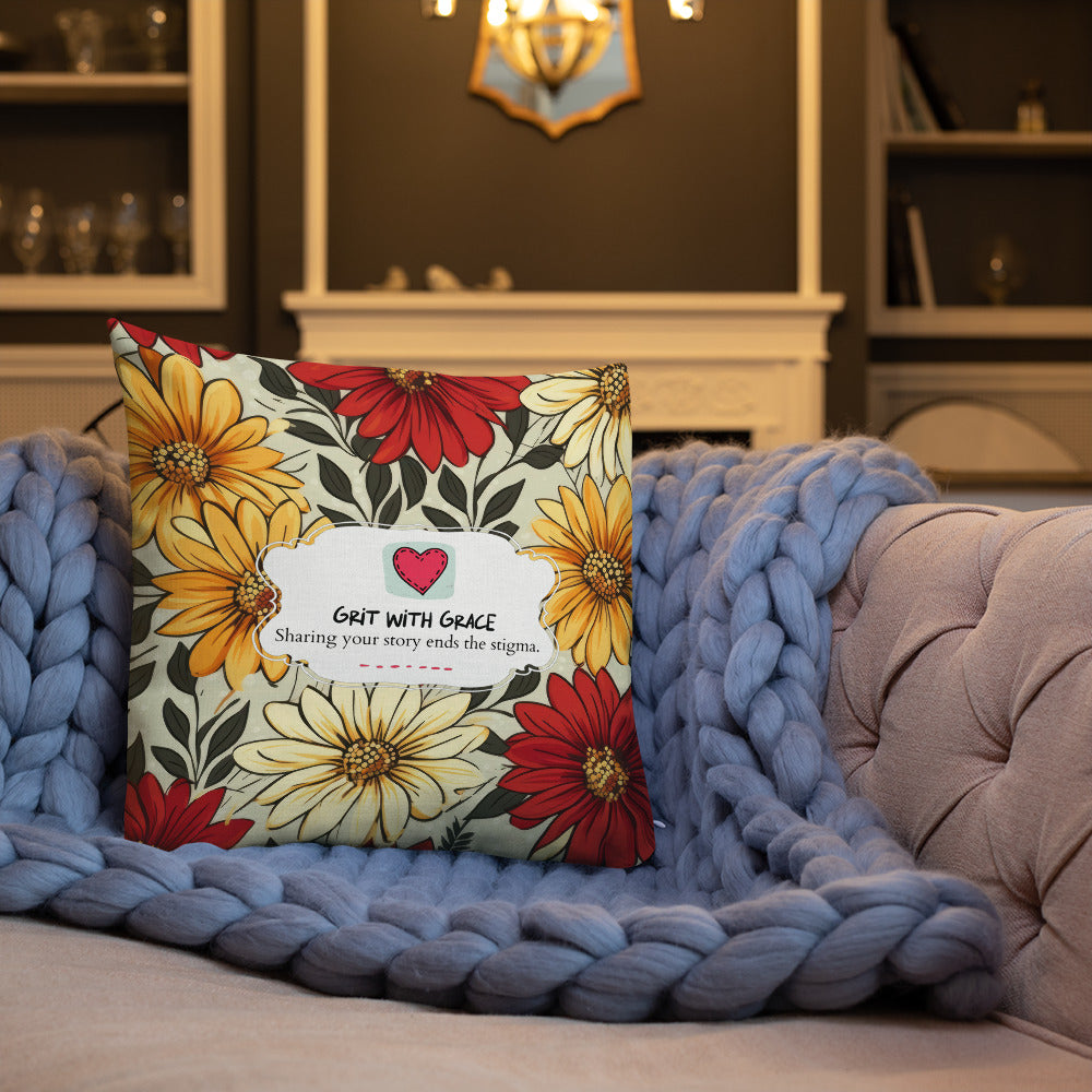 Floral Lover's Botanical Throw Pillow