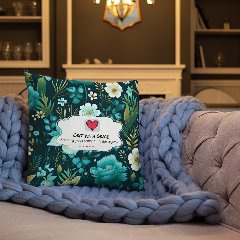 Floral Lover's Botanical Throw Pillow