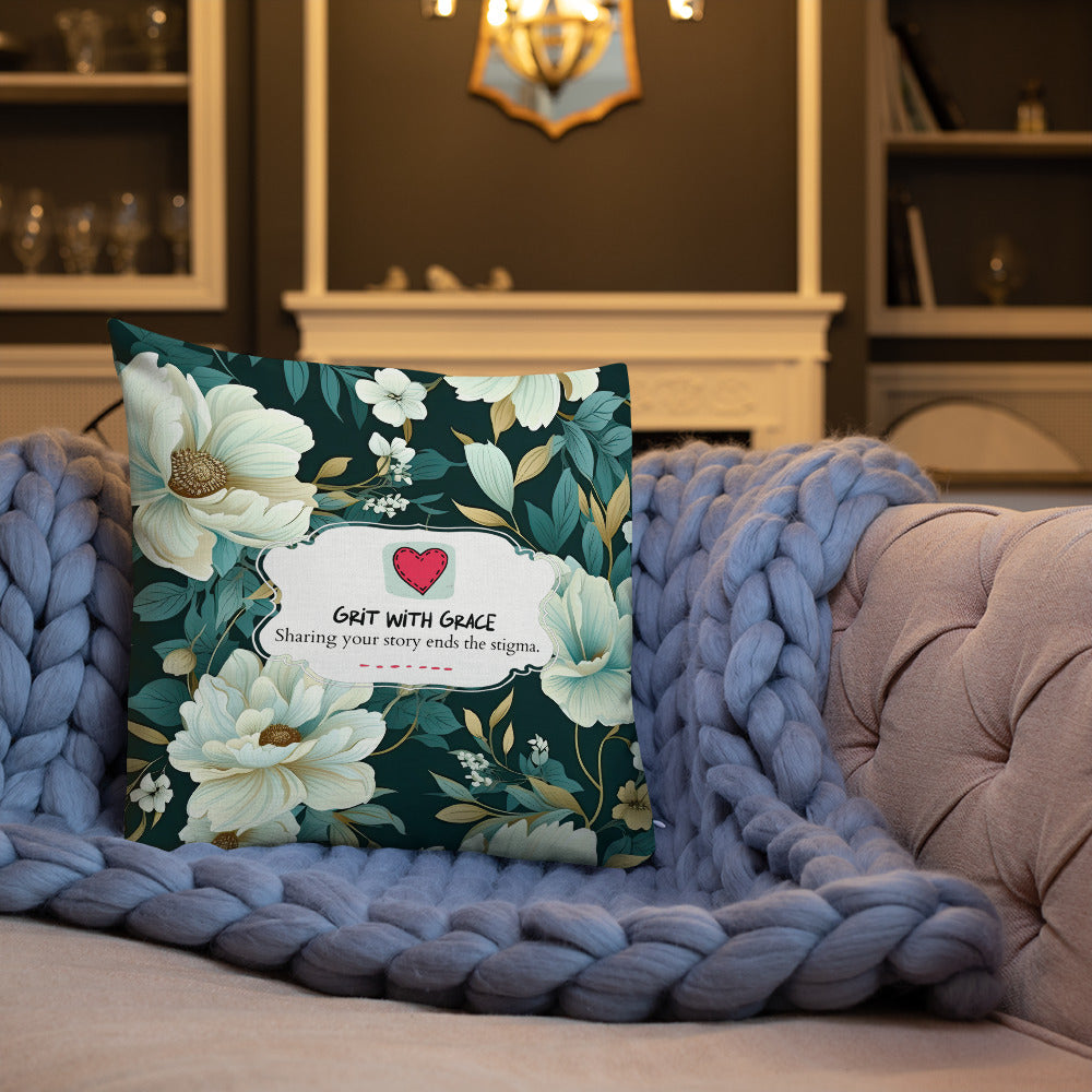 Floral Lover's Botanical Throw Pillow