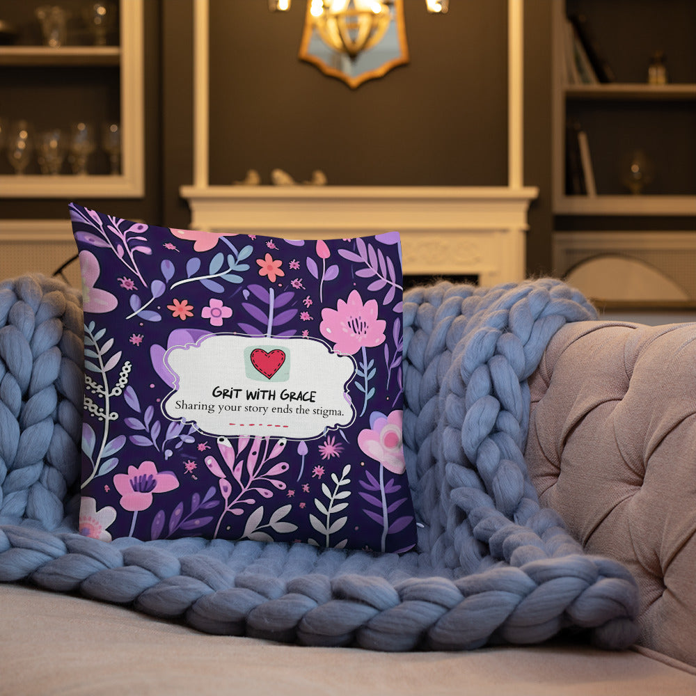 Floral Lover's Botanical Throw Pillow